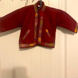 Vintage Hmog Childs Paj n taub Wool Jacket Flannel Lined Made in Nepal Size S